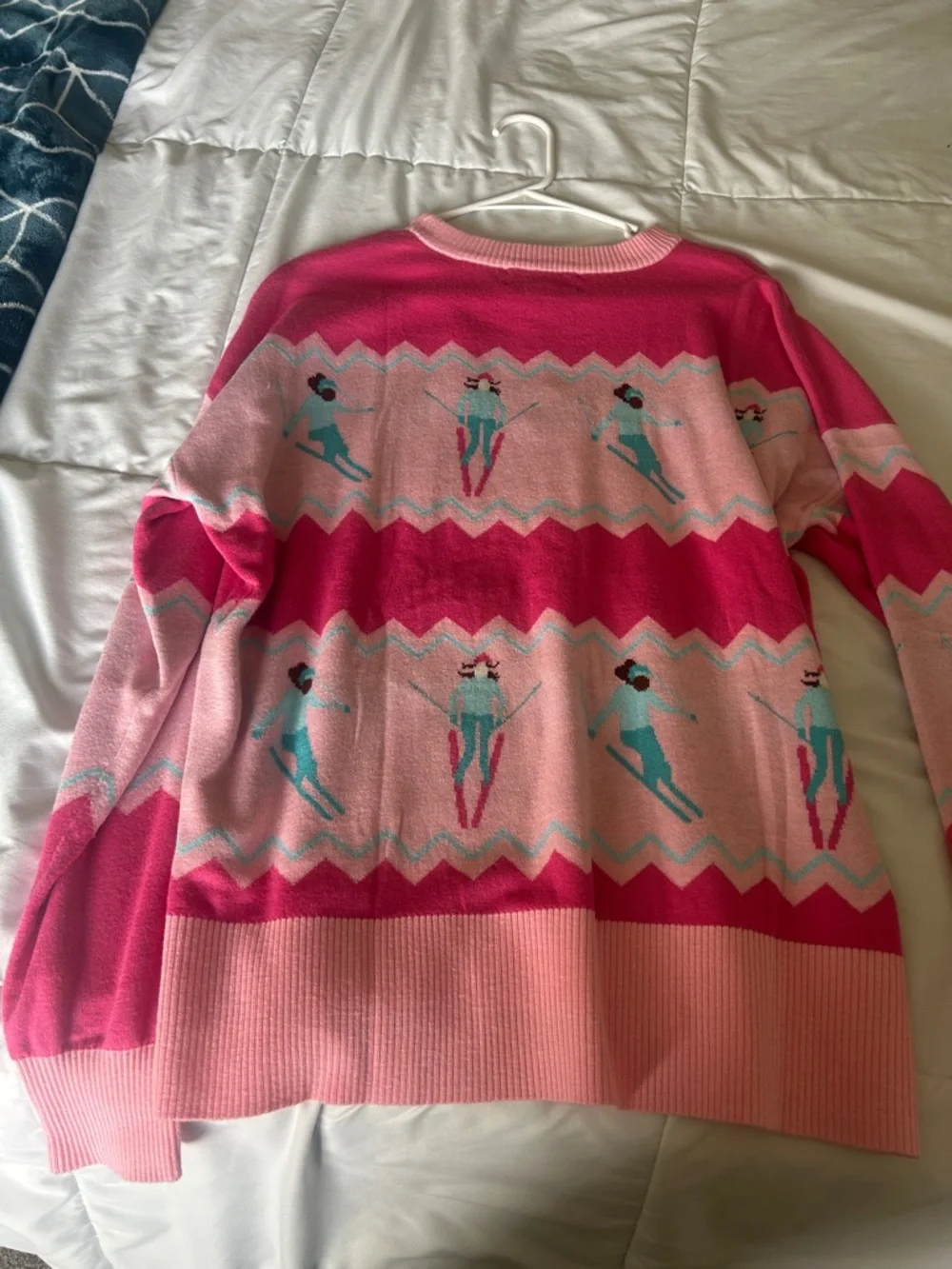 Anthropologie Pink Ski-Pattern Sweater - Picture 2 of 4